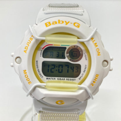 【中古品】【レディース】 CASIO カシオ BABY-G X-TREME BG-340S-9T ベビージー エクストリーム I.S.F 国際スノーボード連盟限定モデル クォーツ 腕時計 G-SHOCK 196-260804-kk-04-hon カラー：ホワイト 万代Net店