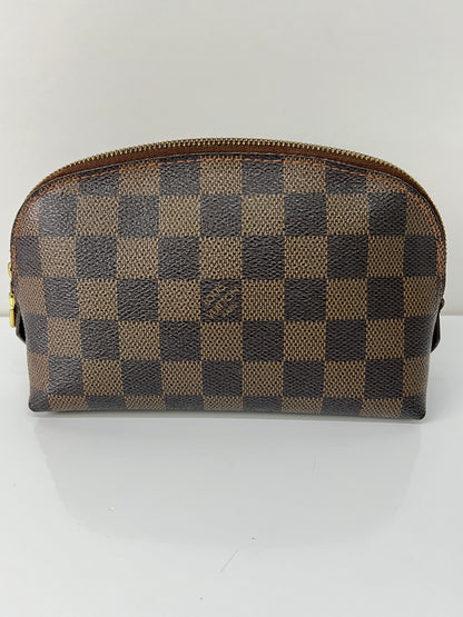 【中古品】【レディース】 LOUIS VUITTON ルイ・ヴィトン ダミエ ポシェット コスメティック N47516 CA0025 カバン バッグ 化粧ポーチ 179-260727-kk-02-hon カラー：エベヌ 万代Net店