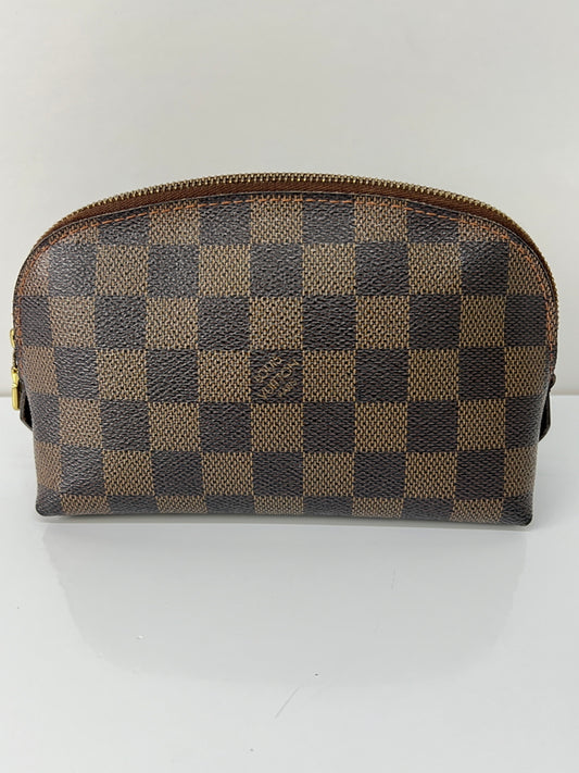 【中古品】【レディース】 LOUIS VUITTON ルイ・ヴィトン ダミエ ポシェット コスメティック N47516 CA0025 カバン バッグ 化粧ポーチ 179-260727-kk-02-hon カラー：エベヌ 万代Net店