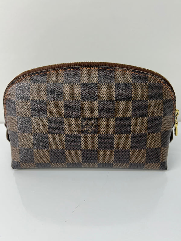 【中古品】【レディース】 LOUIS VUITTON ルイ・ヴィトン ダミエ ポシェット コスメティック N47516 CA0025 カバン バッグ 化粧ポーチ 179-260727-kk-02-hon カラー：エベヌ 万代Net店