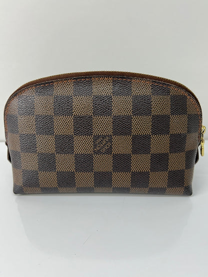 【中古品】【レディース】 LOUIS VUITTON ルイ・ヴィトン ダミエ ポシェット コスメティック N47516 CA0025 カバン バッグ 化粧ポーチ 179-260727-kk-02-hon カラー：エベヌ 万代Net店