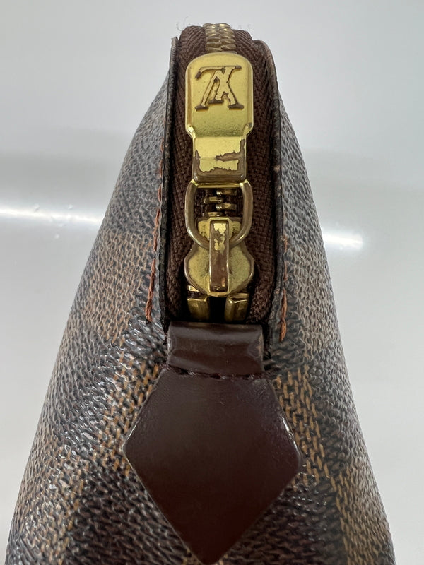【中古品】【レディース】 LOUIS VUITTON ルイ・ヴィトン ダミエ ポシェット コスメティック N47516 CA0025 カバン バッグ 化粧ポーチ 179-260727-kk-02-hon カラー：エベヌ 万代Net店
