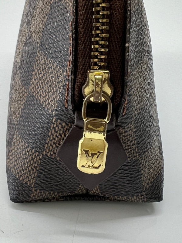 【中古品】【レディース】 LOUIS VUITTON ルイ・ヴィトン ダミエ ポシェット コスメティック N47516 CA0025 カバン バッグ 化粧ポーチ 179-260727-kk-02-hon カラー：エベヌ 万代Net店