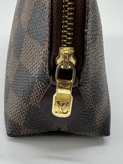 【中古品】【レディース】 LOUIS VUITTON ルイ・ヴィトン ダミエ ポシェット コスメティック N47516 CA0025 カバン バッグ 化粧ポーチ 179-260727-kk-02-hon カラー：エベヌ 万代Net店