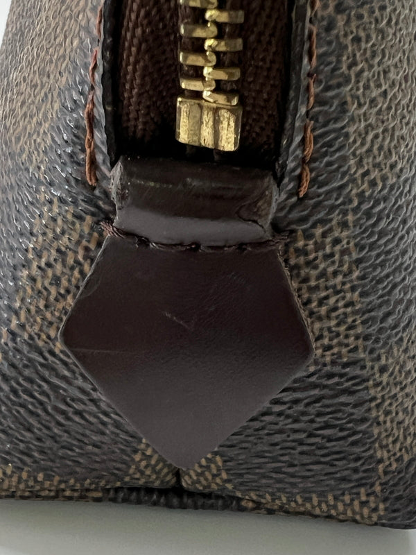 【中古品】【レディース】 LOUIS VUITTON ルイ・ヴィトン ダミエ ポシェット コスメティック N47516 CA0025 カバン バッグ 化粧ポーチ 179-260727-kk-02-hon カラー：エベヌ 万代Net店