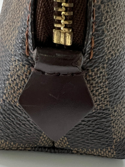 【中古品】【レディース】 LOUIS VUITTON ルイ・ヴィトン ダミエ ポシェット コスメティック N47516 CA0025 カバン バッグ 化粧ポーチ 179-260727-kk-02-hon カラー：エベヌ 万代Net店