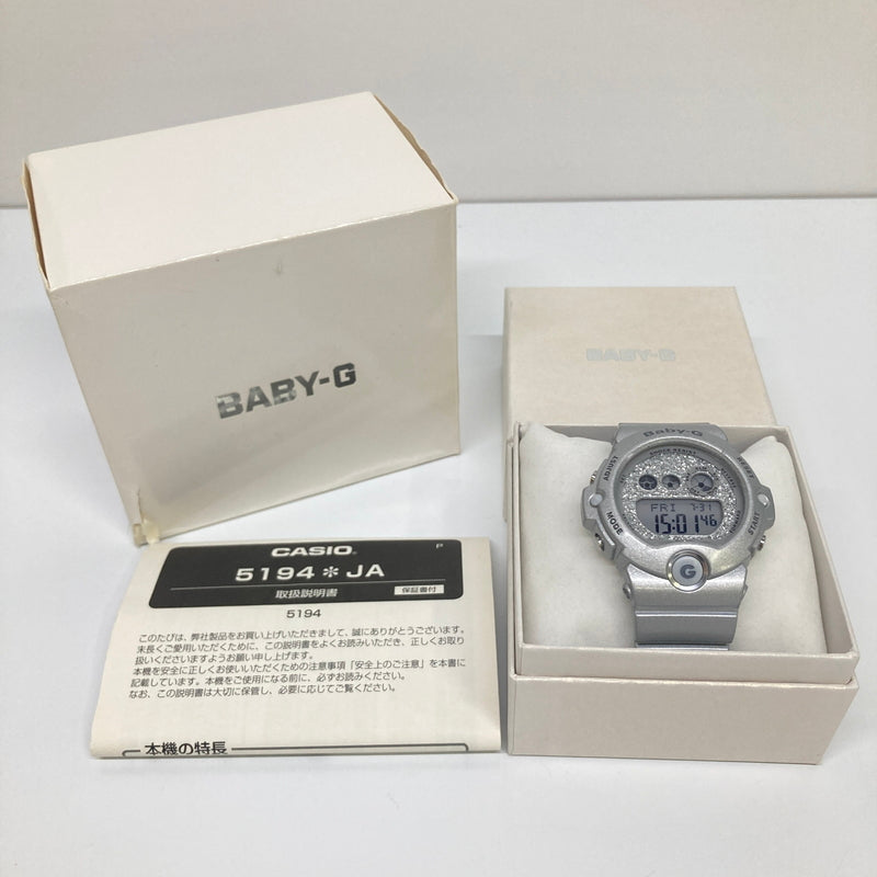 【現状渡し品】【レディース】 CASIO カシオ ベビージー GLITTER DIAL SERIES BG-6900SG-8JF グリッターダイアルシリーズ クォーツ 腕時計 G-SHOCK 196-260804-kk-07-hon カラー：シルバー 万代Net店