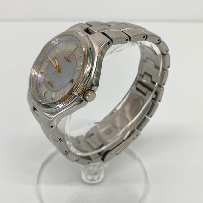 【中古品】【メンズ】 CITIZEN シチズン ATTESA Eco-Drive E110-K17951 GN-4W-S アテッサ エコドライブ ソーラークォーツ マザー・オブ・パール 腕時計 198-260804-kk-16-hon カラー：シルバー 万代Net店