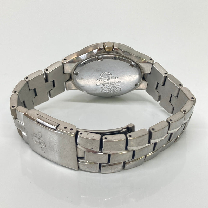 【中古品】【メンズ】 CITIZEN シチズン ATTESA Eco-Drive E110-K17951 GN-4W-S アテッサ エコドライブ ソーラークォーツ マザー・オブ・パール 腕時計 198-260804-kk-16-hon カラー：シルバー 万代Net店