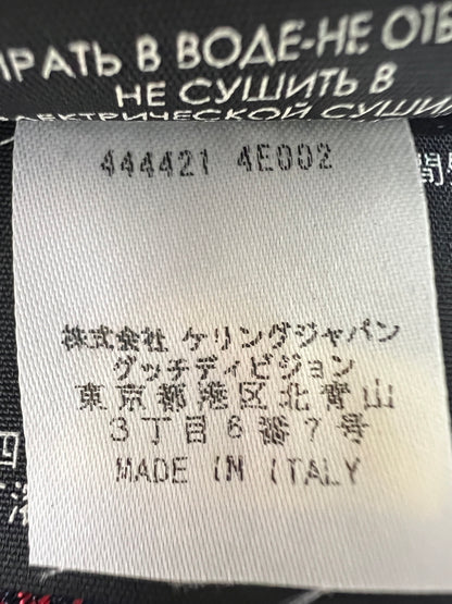 【中古品】【メンズ】 GUCCI グッチ GG LOGO SILK TIE 444421・4E002 GGロゴ シルクタイ ネクタイ 服飾雑貨 スーツ用小物 183-260727-kk-05-hon カラー：NAVY 万代Net店