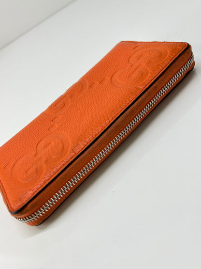 【中古品】【メンズ】 GUCCI グッチ ジャンボGG ジップアラウンドウォレット 739484・2149 長財布 ロングウォレット 181-260727-kk-04-hon カラー：ORANGE 万代Net店