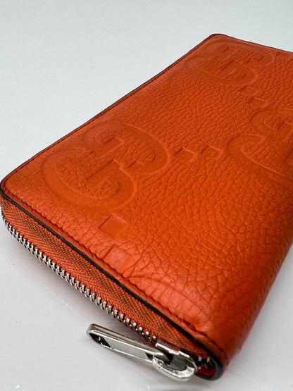 【中古品】【メンズ】 GUCCI グッチ ジャンボGG ジップアラウンドウォレット 739484・2149 長財布 ロングウォレット 181-260727-kk-04-hon カラー：ORANGE 万代Net店