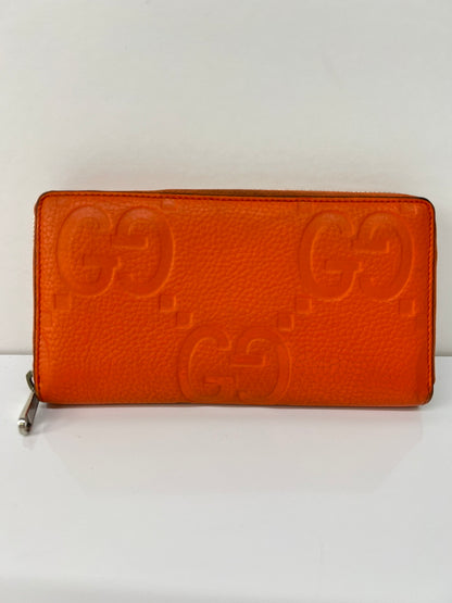 【中古品】【メンズ】 GUCCI グッチ ジャンボGG ジップアラウンドウォレット 739484・2149 長財布 ロングウォレット 181-260727-kk-04-hon カラー：ORANGE 万代Net店