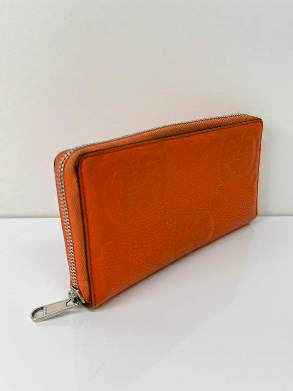 【中古品】【メンズ】 GUCCI グッチ ジャンボGG ジップアラウンドウォレット 739484・2149 長財布 ロングウォレット 181-260727-kk-04-hon カラー：ORANGE 万代Net店