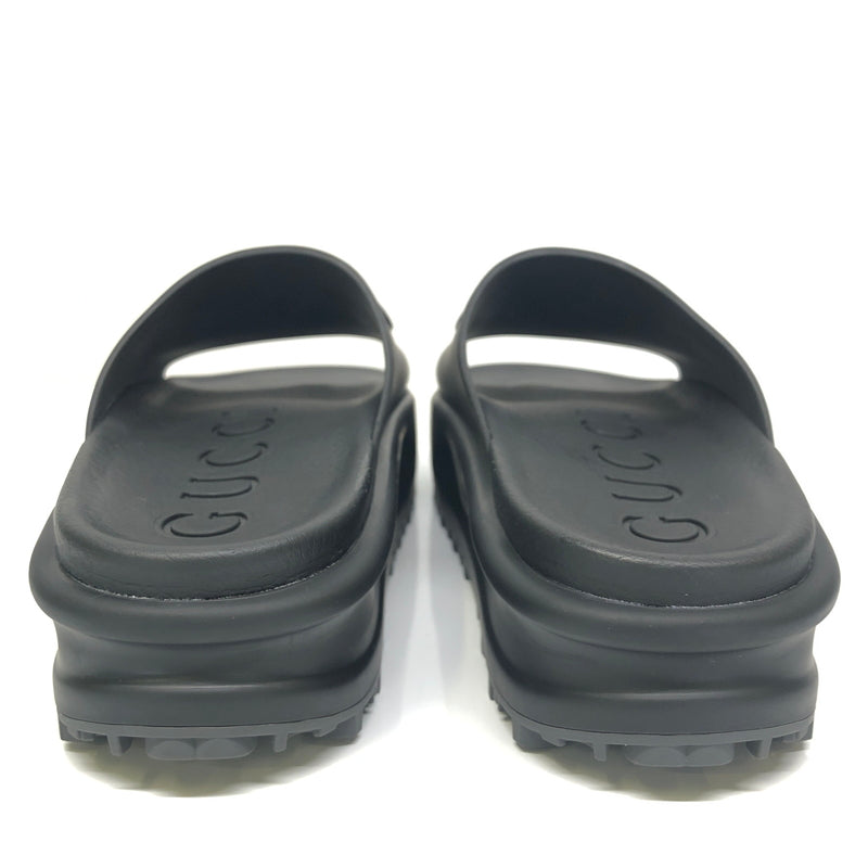 【中古品】【レディース】 GUCCI グッチ INTERLOCKING G SLIDES 692845 JF000 1000 インターロッキングG スライド サンダル 靴 183-260807-kk-13-hon サイズ：36 カラー：BLACK 万代Net店