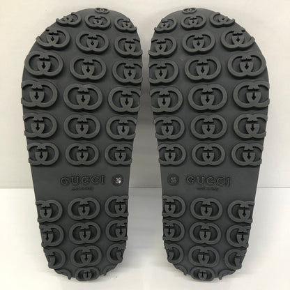 【中古品】【レディース】 GUCCI グッチ INTERLOCKING G SLIDES 692845 JF000 1000 インターロッキングG スライド サンダル 靴 183-260807-kk-13-hon サイズ：36 カラー：BLACK 万代Net店