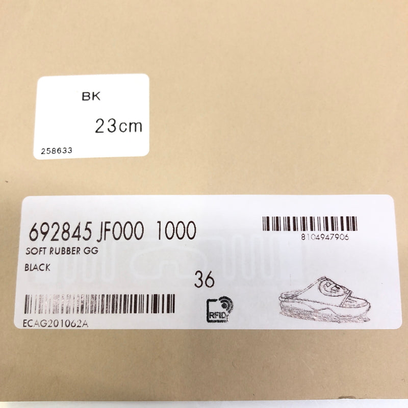 【中古品】【レディース】 GUCCI グッチ INTERLOCKING G SLIDES 692845 JF000 1000 インターロッキングG スライド サンダル 靴 183-260807-kk-13-hon サイズ：36 カラー：BLACK 万代Net店