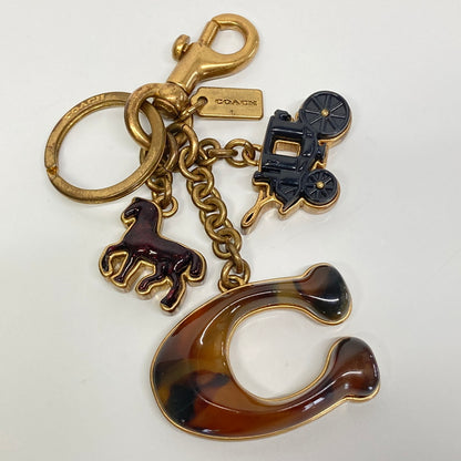 【中古品】【レディース】 COACH コーチ MULTI ICON BAG CHARM マルチアイコン バッグチャーム アクセサリー 服飾雑貨 182-260804-kk-38-hon カラー：ゴールド 万代Net店