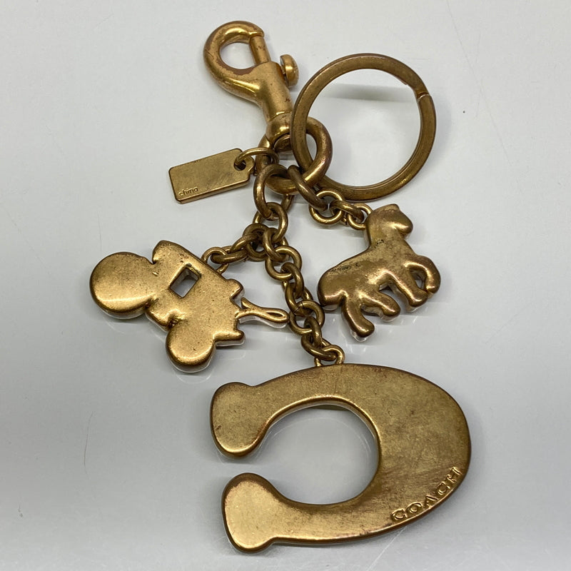 【中古品】【レディース】 COACH コーチ MULTI ICON BAG CHARM マルチアイコン バッグチャーム アクセサリー 服飾雑貨 182-260804-kk-38-hon カラー：ゴールド 万代Net店
