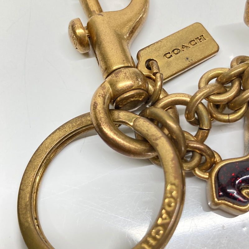 【中古品】【レディース】 COACH コーチ MULTI ICON BAG CHARM マルチアイコン バッグチャーム アクセサリー 服飾雑貨 182-260804-kk-38-hon カラー：ゴールド 万代Net店