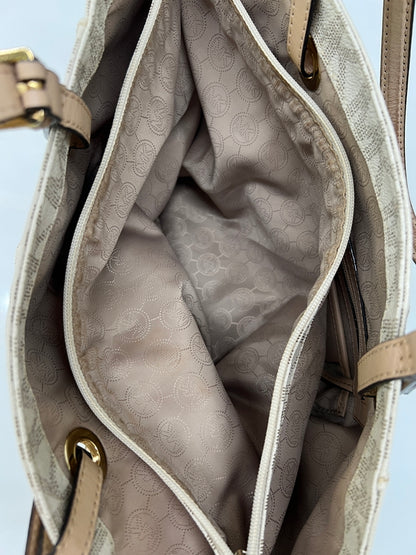 【中古品】【レディース】 MICHAEL KORS マイケルコース JET SET ITEM EW SIGNATURE TOTE 30S11TTT4B ジェットセット アイテム シグネチャー トートバッグ カバン 180-260815-kk-25-hon カラー：VANILLA 万代Net店