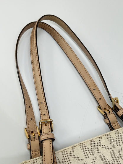 【中古品】【レディース】 MICHAEL KORS マイケルコース JET SET ITEM EW SIGNATURE TOTE 30S11TTT4B ジェットセット アイテム シグネチャー トートバッグ カバン 180-260815-kk-25-hon カラー：VANILLA 万代Net店