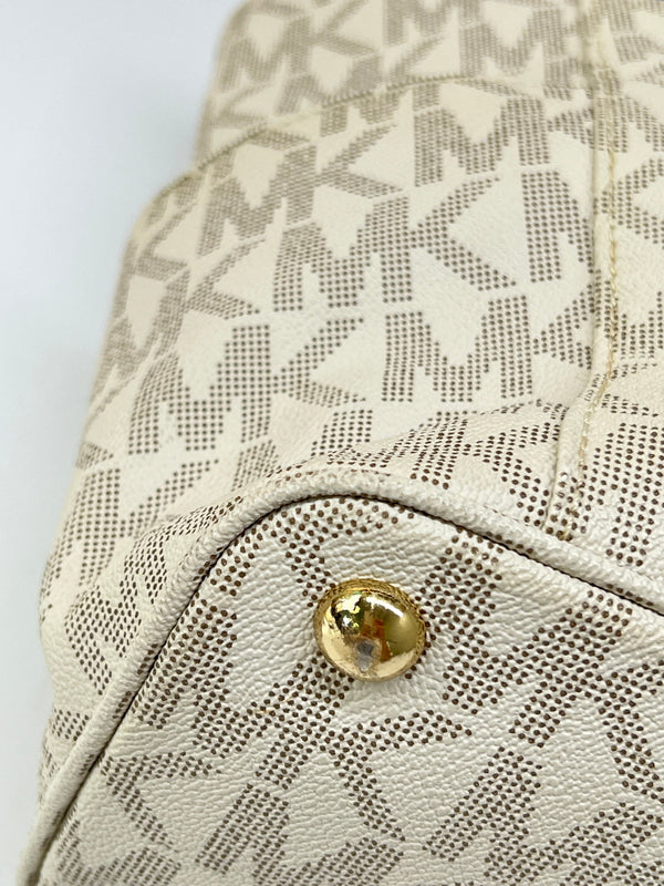 【中古品】【レディース】 MICHAEL KORS マイケルコース JET SET ITEM EW SIGNATURE TOTE 30S11TTT4B ジェットセット アイテム シグネチャー トートバッグ カバン 180-260815-kk-25-hon カラー：VANILLA 万代Net店