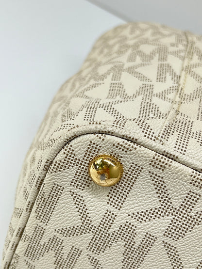 【中古品】【レディース】 MICHAEL KORS マイケルコース JET SET ITEM EW SIGNATURE TOTE 30S11TTT4B ジェットセット アイテム シグネチャー トートバッグ カバン 180-260815-kk-25-hon カラー：VANILLA 万代Net店