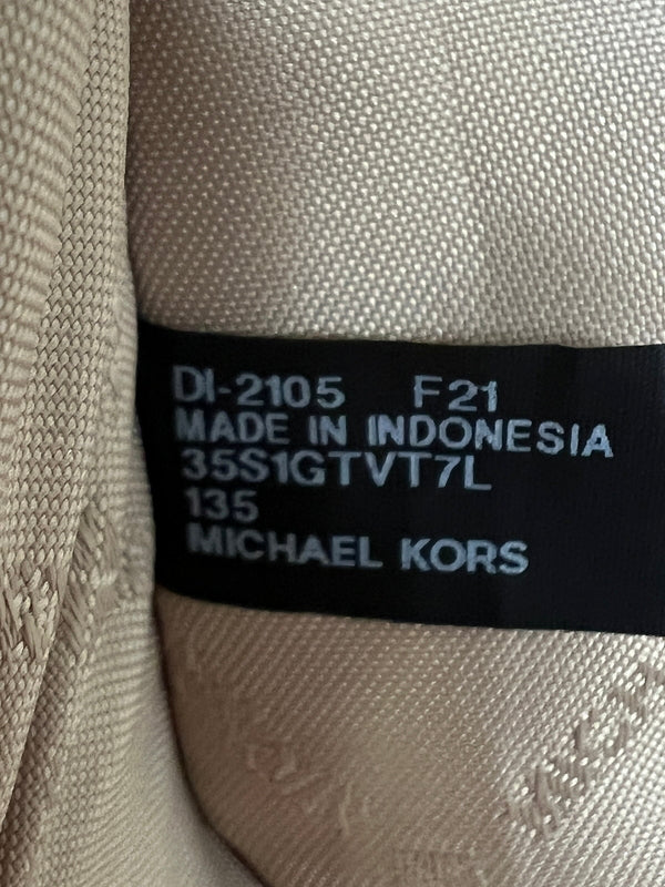 【中古品】【レディース】 MICHAEL KORS マイケルコース JET SET TRAVEL TOTE BAG 35S1GTVT7L ジェットセット トラベル トートバッグ カバン 180-260815-kk-22-hon カラー：ベージュ 万代Net店
