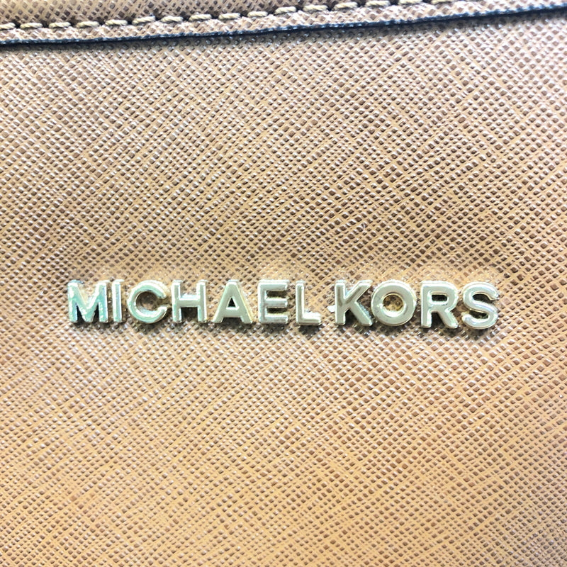 【中古品】【レディース】 MICHAEL KORS マイケルコース JET SET TRAVEL 30T5GTVT2L ジェットセット トラベル レザートートバッグ カバン 188-260808-kk-12-hon カラー：ブラウン 万代Net店