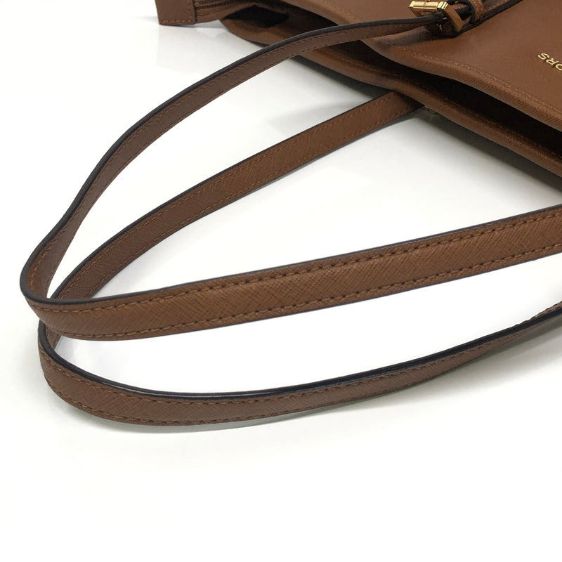 【中古品】【レディース】 MICHAEL KORS マイケルコース JET SET TRAVEL 30T5GTVT2L ジェットセット トラベル レザートートバッグ カバン 188-260808-kk-12-hon カラー：ブラウン 万代Net店