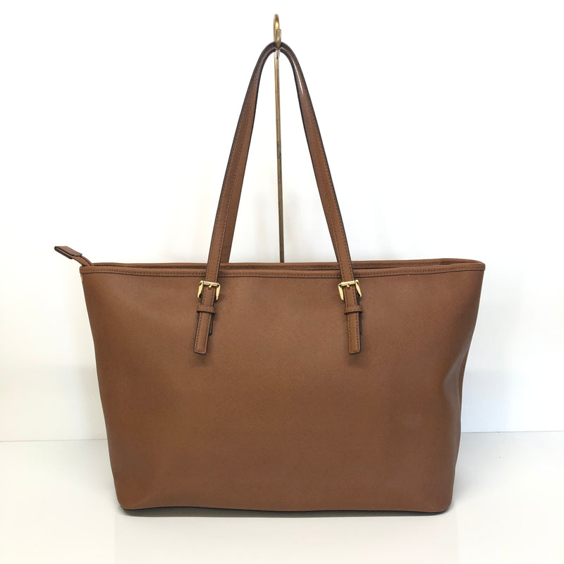 【中古品】【レディース】 MICHAEL KORS マイケルコース JET SET TRAVEL 30T5GTVT2L ジェットセット トラベル レザートートバッグ カバン 188-260808-kk-12-hon カラー：ブラウン 万代Net店