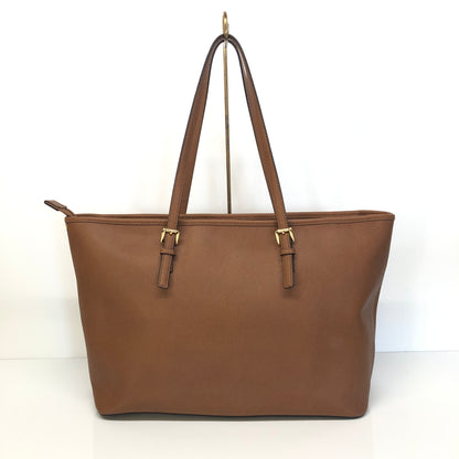 【中古品】【レディース】 MICHAEL KORS マイケルコース JET SET TRAVEL 30T5GTVT2L ジェットセット トラベル レザートートバッグ カバン 188-260808-kk-12-hon カラー：ブラウン 万代Net店