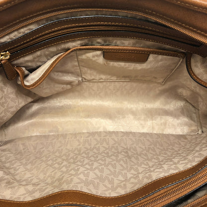 【中古品】【レディース】 MICHAEL KORS マイケルコース JET SET TRAVEL 30T5GTVT2L ジェットセット トラベル レザートートバッグ カバン 188-260808-kk-12-hon カラー：ブラウン 万代Net店