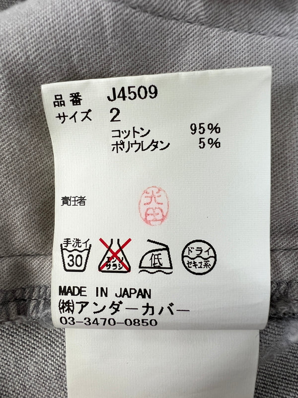 【中古品】【メンズ】 UNDERCOVERISM アンダーカバイズム 12AW STRETCH SLIM PANTS J4509 ストレッチ スリムパンツ ボトムス Psycho Color期 151-260815-kk-04-hon サイズ：2 カラー：グレー 万代Net店