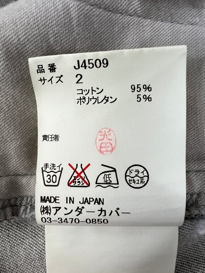 【中古品】【メンズ】 UNDERCOVERISM アンダーカバイズム 12AW STRETCH SLIM PANTS J4509 ストレッチ スリムパンツ ボトムス Psycho Color期 151-260815-kk-04-hon サイズ：2 カラー：グレー 万代Net店