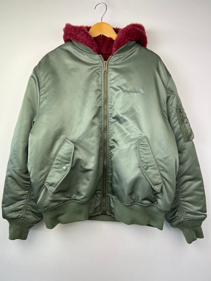 【中古品】【メンズ】 Supreme シュプリーム 22AW FAUX FUR REVERSIBLE MA-1 フェイクファー リバーシブル MA-1 フライトジャケット アウター 149-260801-kk-14-hon サイズ：XL カラー：KHAKI 万代Net店