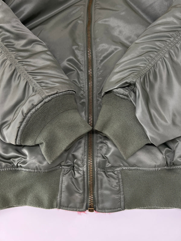 【中古品】【メンズ】 Supreme シュプリーム 22AW FAUX FUR REVERSIBLE MA-1 フェイクファー リバーシブル MA-1 フライトジャケット アウター 149-260801-kk-14-hon サイズ：XL カラー：KHAKI 万代Net店