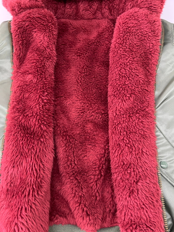 【中古品】【メンズ】 Supreme シュプリーム 22AW FAUX FUR REVERSIBLE MA-1 フェイクファー リバーシブル MA-1 フライトジャケット アウター 149-260801-kk-14-hon サイズ：XL カラー：KHAKI 万代Net店