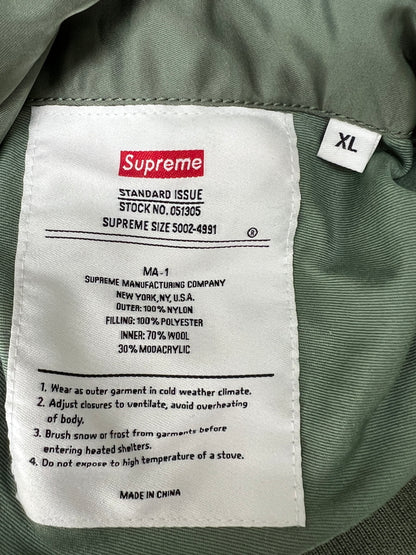 【中古品】【メンズ】 Supreme シュプリーム 22AW FAUX FUR REVERSIBLE MA-1 フェイクファー リバーシブル MA-1 フライトジャケット アウター 149-260801-kk-14-hon サイズ：XL カラー：KHAKI 万代Net店