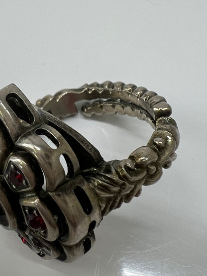 【中古品】【レディース】 GUCCI グッチ FLOUR STONE RING フラワー ストーンリング アクセサリー 指輪 183-260727-kk-06-hon サイズ：10 カラー：シルバー 万代Net店