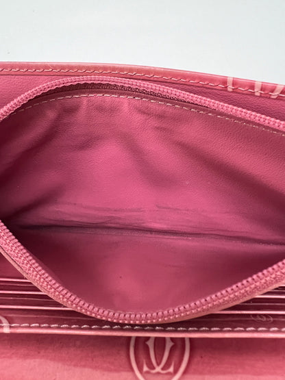 【中古品】【レディース】 Cartier カルティエ HAPPY BIRTH DAY LONG WALLET ハッピーバースデイ ロングウォレット 長財布 服飾雑貨 201-260801-kk-35-hon カラー：ピンク系 万代Net店