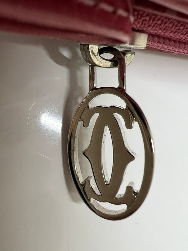 【中古品】【レディース】 Cartier カルティエ HAPPY BIRTH DAY LONG WALLET ハッピーバースデイ ロングウォレット 長財布 服飾雑貨 201-260801-kk-35-hon カラー：ピンク系 万代Net店