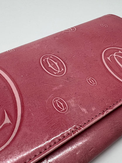 【中古品】【レディース】 Cartier カルティエ HAPPY BIRTH DAY LONG WALLET ハッピーバースデイ ロングウォレット 長財布 服飾雑貨 201-260801-kk-35-hon カラー：ピンク系 万代Net店
