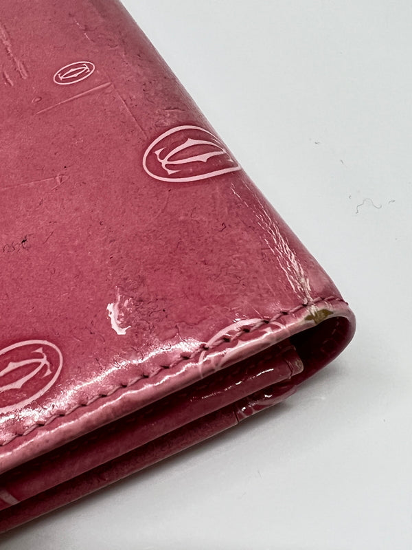 【中古品】【レディース】 Cartier カルティエ HAPPY BIRTH DAY LONG WALLET ハッピーバースデイ ロングウォレット 長財布 服飾雑貨 201-260801-kk-35-hon カラー：ピンク系 万代Net店