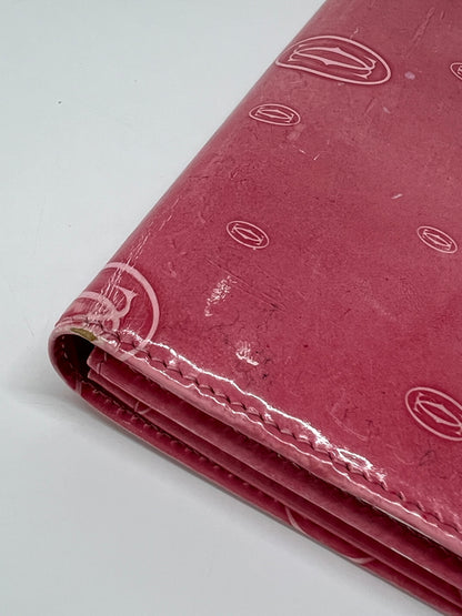 【中古品】【レディース】 Cartier カルティエ HAPPY BIRTH DAY LONG WALLET ハッピーバースデイ ロングウォレット 長財布 服飾雑貨 201-260801-kk-35-hon カラー：ピンク系 万代Net店