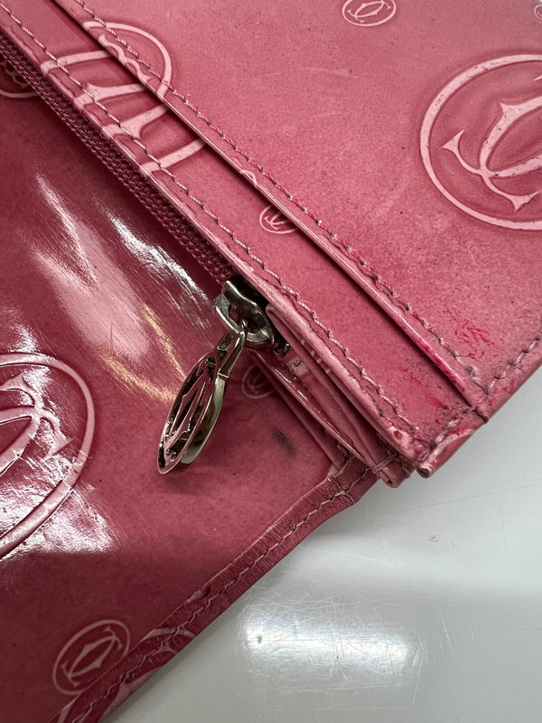 【中古品】【レディース】 Cartier カルティエ HAPPY BIRTH DAY LONG WALLET ハッピーバースデイ ロングウォレット 長財布 服飾雑貨 201-260801-kk-35-hon カラー：ピンク系 万代Net店
