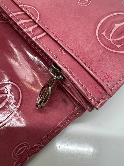 【中古品】【レディース】 Cartier カルティエ HAPPY BIRTH DAY LONG WALLET ハッピーバースデイ ロングウォレット 長財布 服飾雑貨 201-260801-kk-35-hon カラー：ピンク系 万代Net店