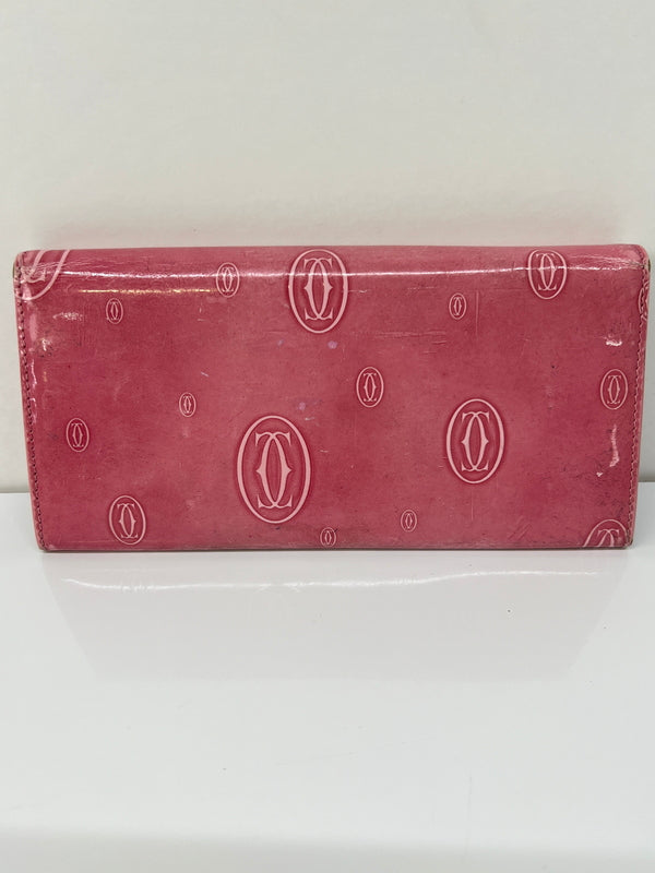 【中古品】【レディース】 Cartier カルティエ HAPPY BIRTH DAY LONG WALLET ハッピーバースデイ ロングウォレット 長財布 服飾雑貨 201-260801-kk-35-hon カラー：ピンク系 万代Net店
