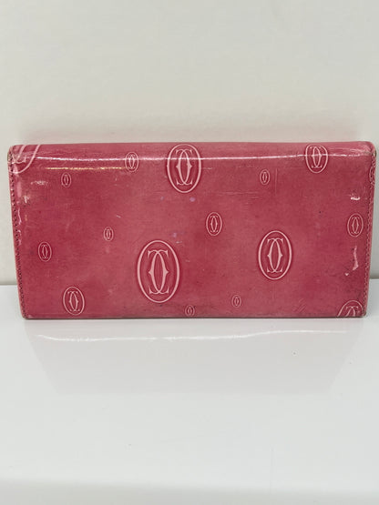【中古品】【レディース】 Cartier カルティエ HAPPY BIRTH DAY LONG WALLET ハッピーバースデイ ロングウォレット 長財布 服飾雑貨 201-260801-kk-35-hon カラー：ピンク系 万代Net店
